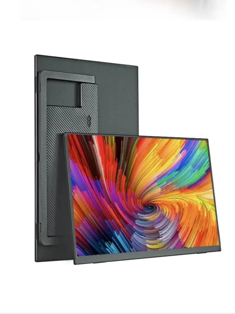 Anmite 18,5 Zoll Tragbarer Monitor 120Hz 100% SRGB Mit Bildschirmhalterung Für Laptop, Handy, Xbox, PS4, PS5, Switch