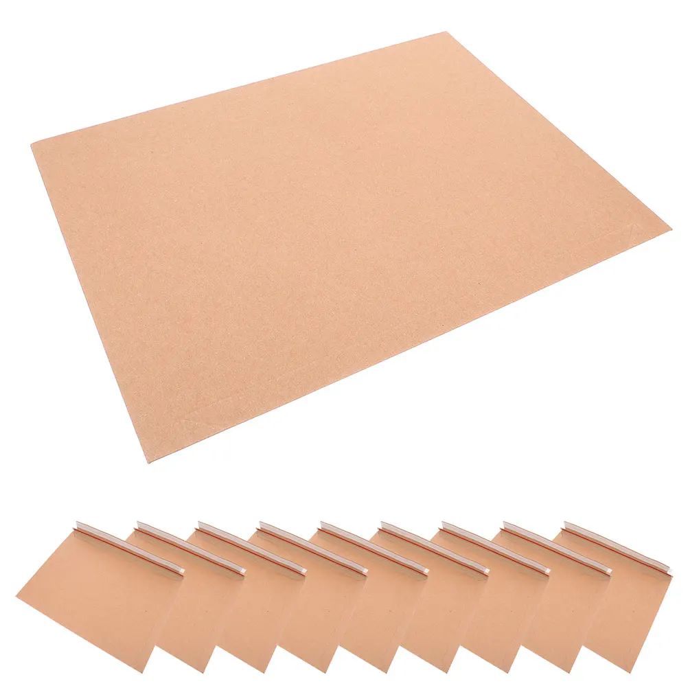 

25 Pcs Cardboard Photo Envelopes Self Sealing Document Mailing Bags Large Flat Mailers Shipping 250g Gray Paper