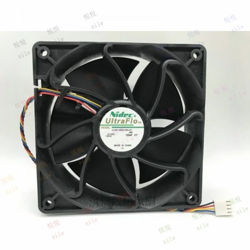 

LL FOR Nidec V12E12BS11B5-57 12v 1.65A 12038 120mm Antenna S7S9 dedicated cooling fan
