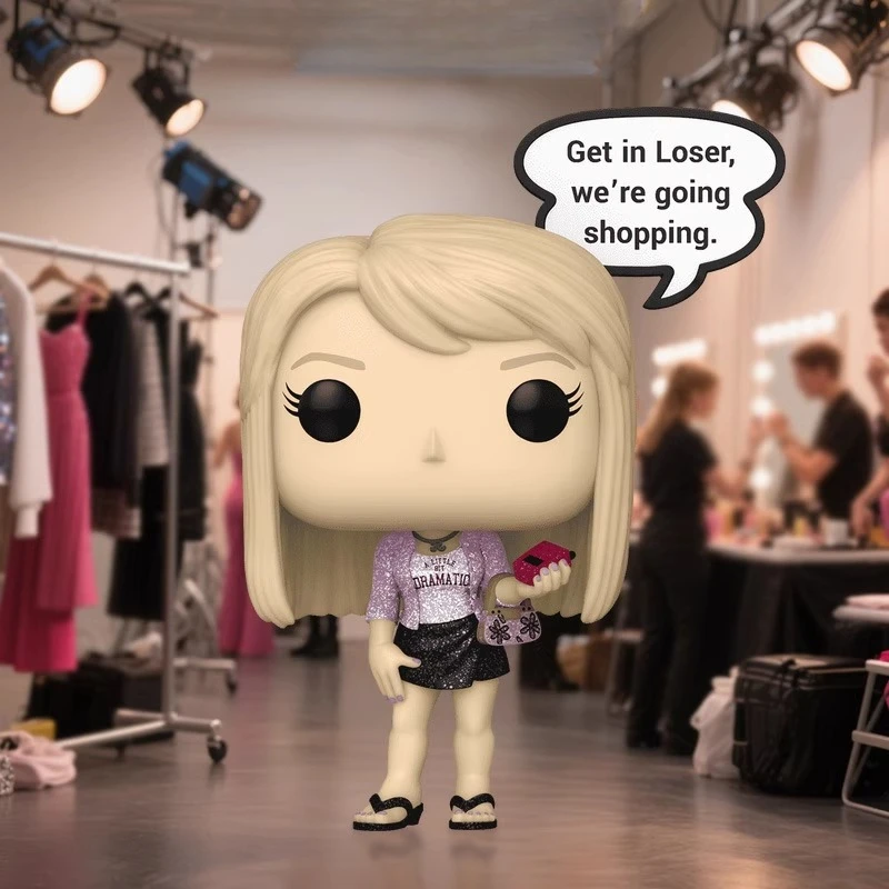 

Genuine Edition FUNKO POP Regina From Mean Girls in Chibi Style Anime Desktop Decoration Ornament Model Toys Collectible Model