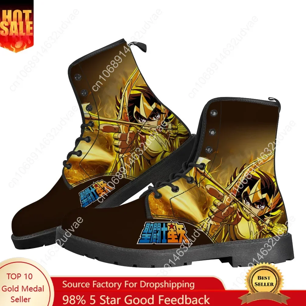

Saint Seiya Boots Mens Womens Teenager Shoes Casual Boot Hot Movie Outdoor Light High Quality Couple Customize Shoe