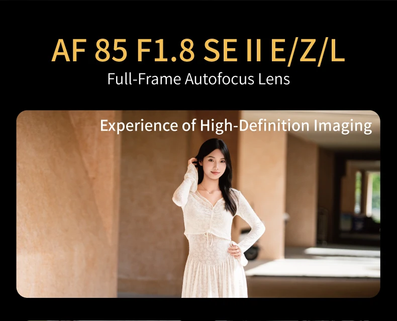 Meike 85mm F1.8 SE Mark II Vollformat-Autofokus-STM-Objektiv für Sony E/Canon EF/Nikon F/Nikon Z/Panasonic L-Mount Kameras – Detail 1