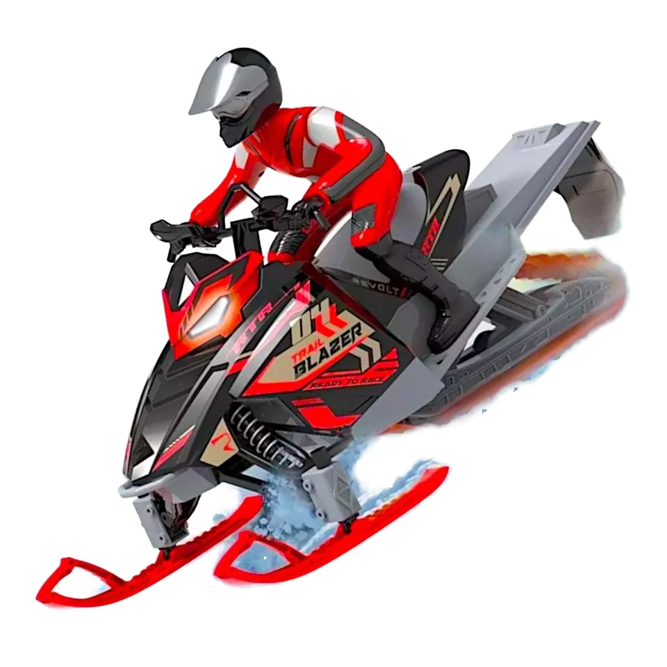 

POCO DIVO 19\" RC Tracked Snowmobile Dual Ski Snowboards Off-Road Sledge Motor Sled Racing Sports Motorbike Switchback Vehicle