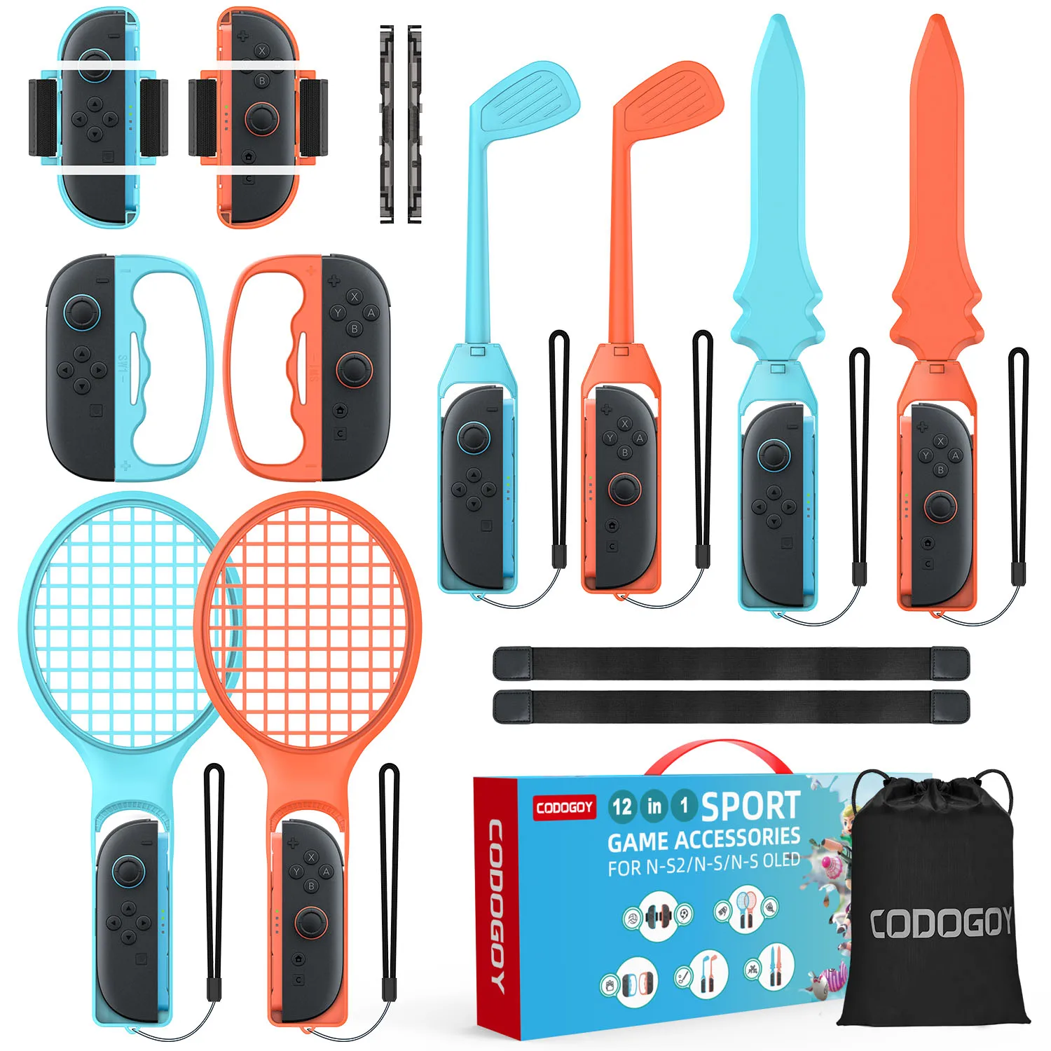 

Комплект спортивных аксессуаров Switch2 для Nintendo Switch 2, комплект спортивных семейных аксессуаров, совместимый с Switch/Switch2/Switch OLED