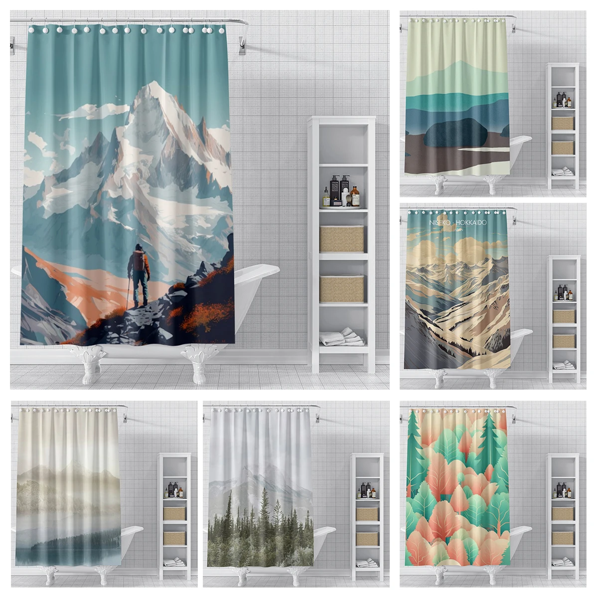 

Home shower curtains for bathroom waterproof fabric Modern Nordic style bathroom Curtains shower curtain 180x200 240x180 aaaa