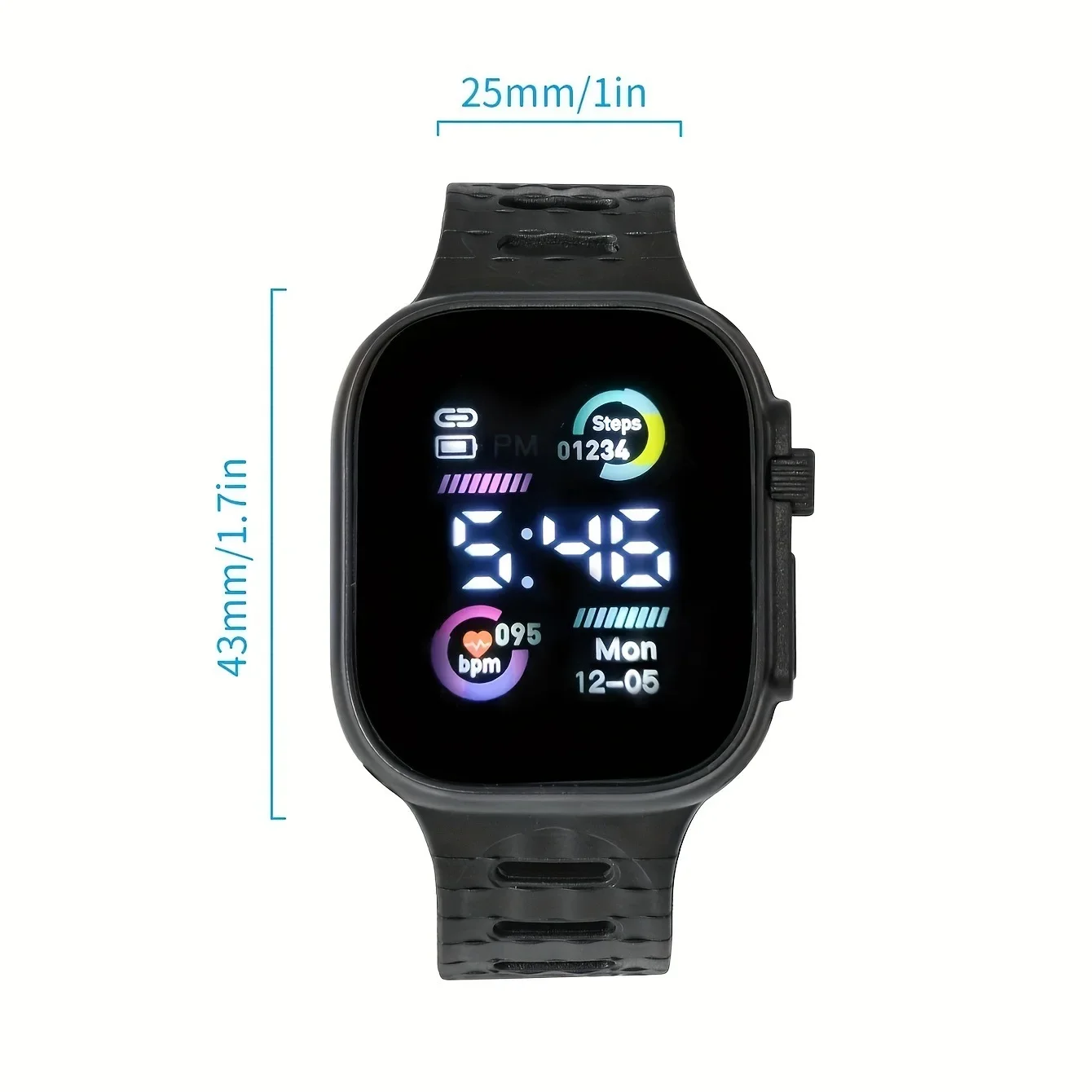 Relojes digitales con pantalla LED para niños, relojes deportivos luminosos para niños y niñas, reloj de pulsera electrónico para estudiantes, Relojes de regalo