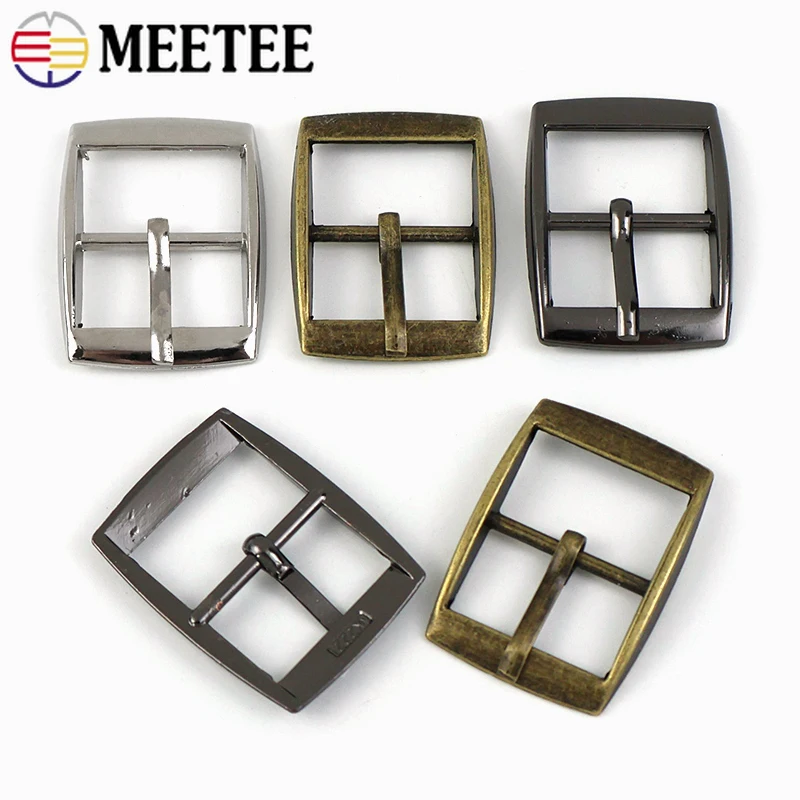 10/20Pc 15/20/25/30mm Metal Pin Buckles Bag Strap Leather Belt Adjust Clasp Webbing Hook Buckle DIY Replace Hardware Accessories