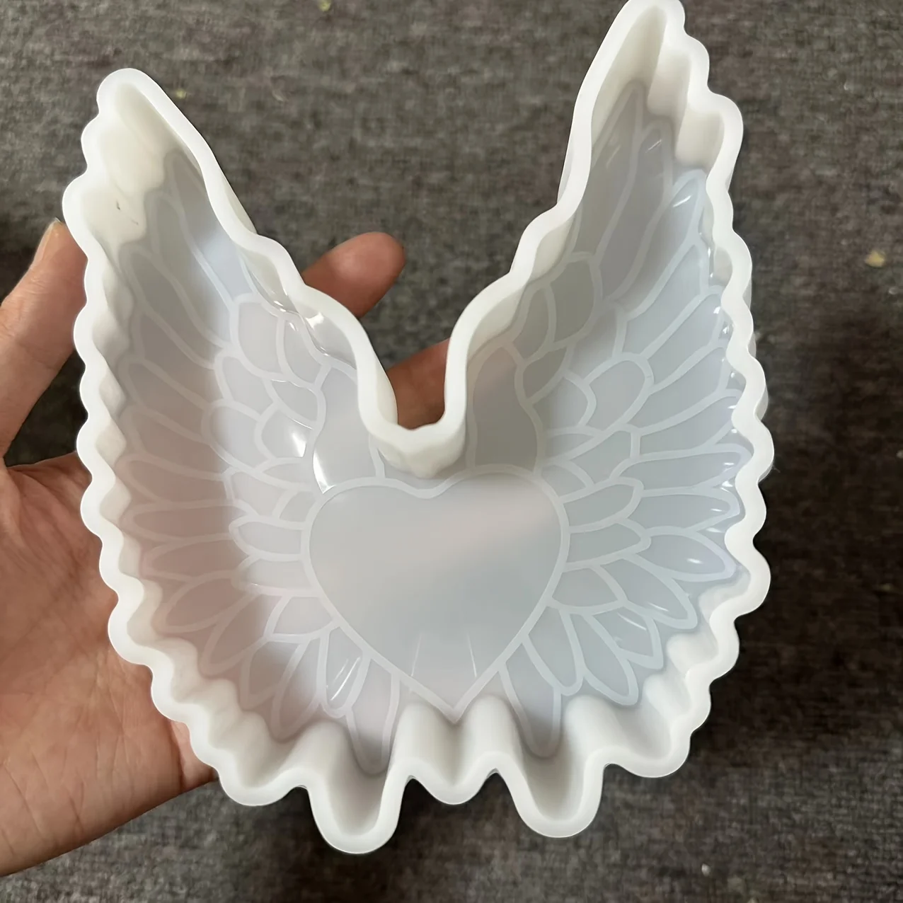 1 Angel Wing Mold, Candle Resin Soap Mold, Soap Large Resin Mold, Wax Melt, Clay, DIY Handmade Candle Mold