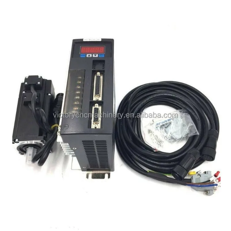 2.39N.m 750W 3000rpm 90ST-M02430 단상 동기식 서보 모터 220V AC 모터 서보 드라이버 AASD-15A 포함 리니어 액추에이터