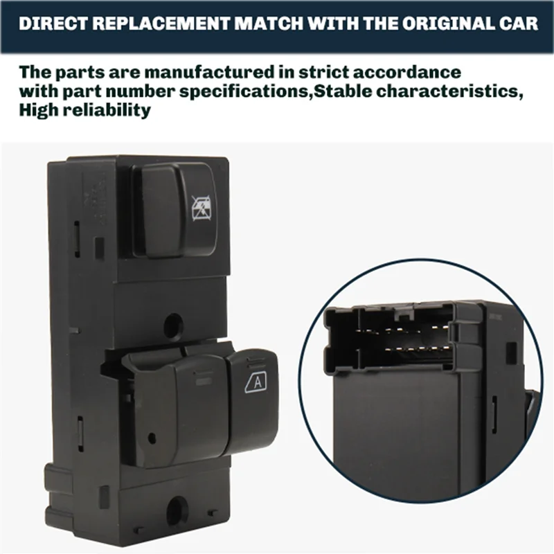 B04C-Interruttore alzacristallo elettrico anteriore destro per Nissan NV200 25401-JX00A 25401JX00A Pulsante di controllo regolatore vetro finestra