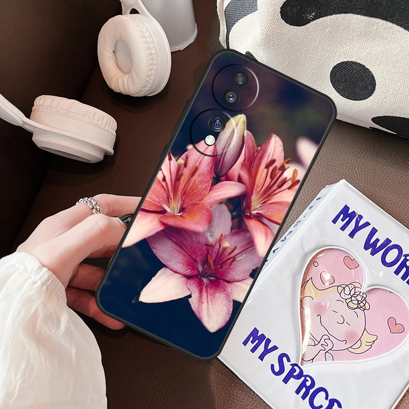 Colorful Flower Lily Funda Case For Honor Magic 5 Lite Pro X6a X7a X8a X9a X7 X8 X9 8X 9X Honor 70 50 90 Lite