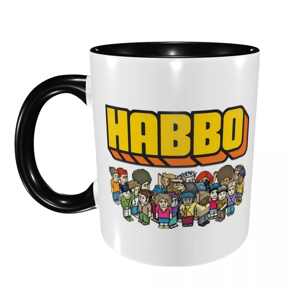 Game Habbo Hotel Mug Funny Ceramic Coffee Cups Tea Mugs Milk Cup Drinkware Gifts for Woman Man