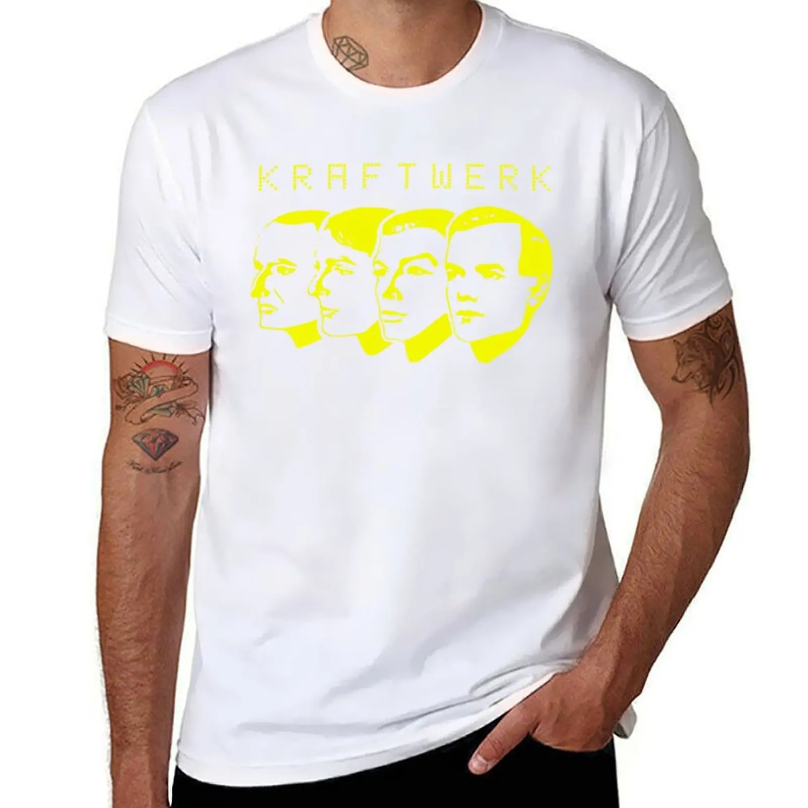 Kr?ftw?rk Sh?rt St??k?r P?st?r H??d?? تي شيرت M?sk تي شيرت أنيمي تي شيرت مع تي شيرت مطبوع