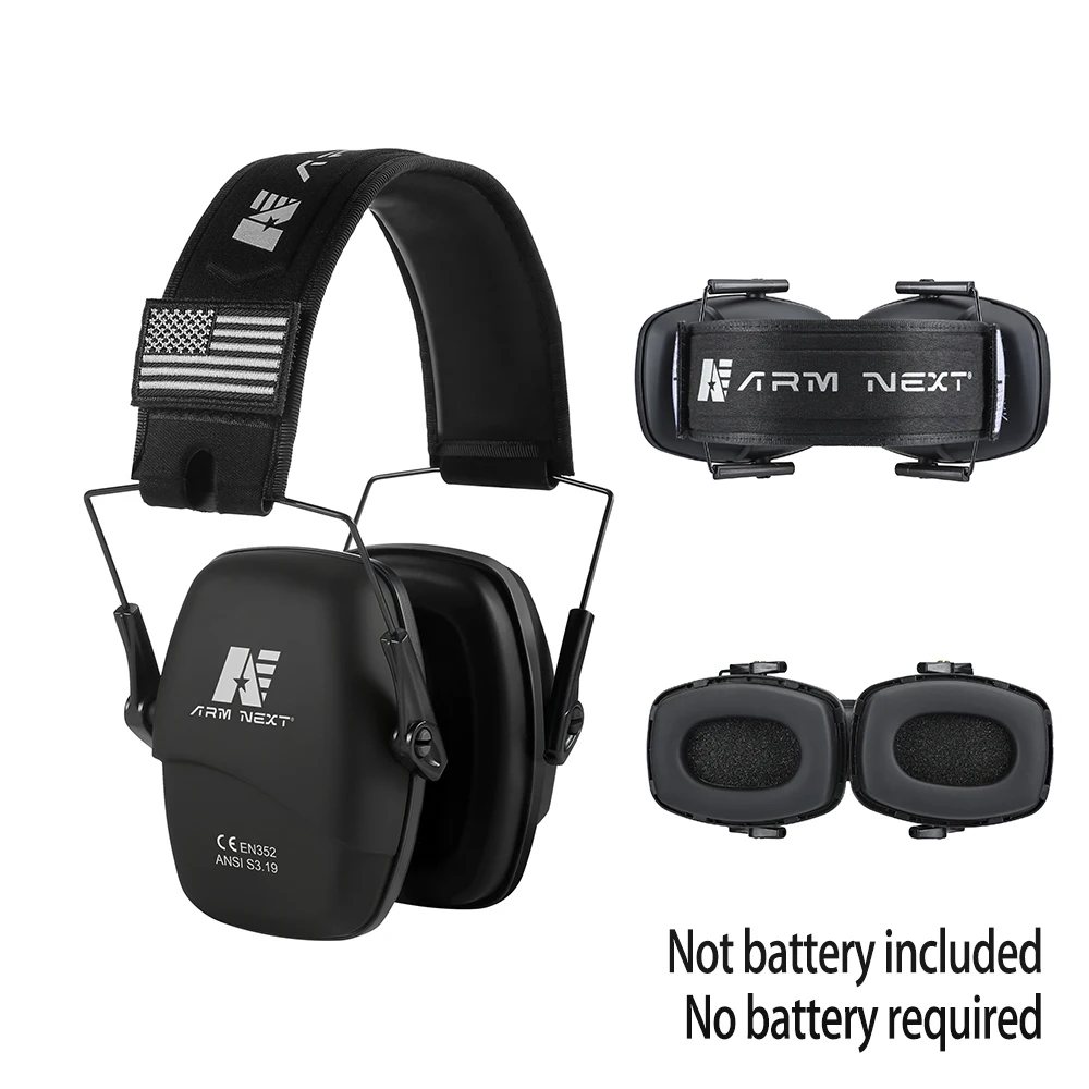 ARM NEXT Tactical headset cuffie da tiro con protezione per le orecchie per la caccia cuffie per l'udito riduzione del rumore 25db paraorecchie in Silicone