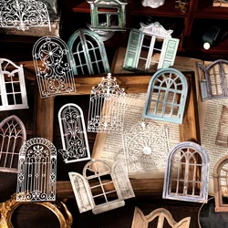 10 ชิ้น Windows theme DIY Collage กระดาษตกแต่ง Scrapbooking วัสดุ handmade ไดอารี่อัลบั้มขยะ Journal Supplies