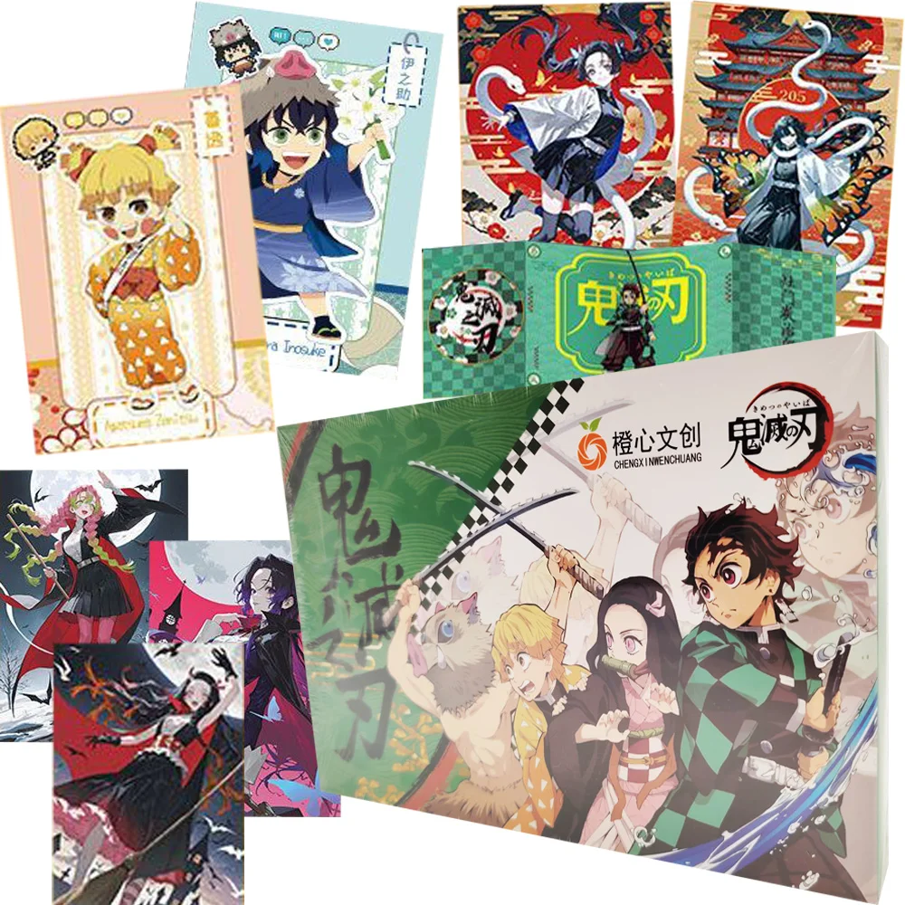 

Demon Slayer Collection Cards Kamado Tanjirou Comic Style Artwork Manuscript Character Charm Colored Paper Card Anime Peripheral