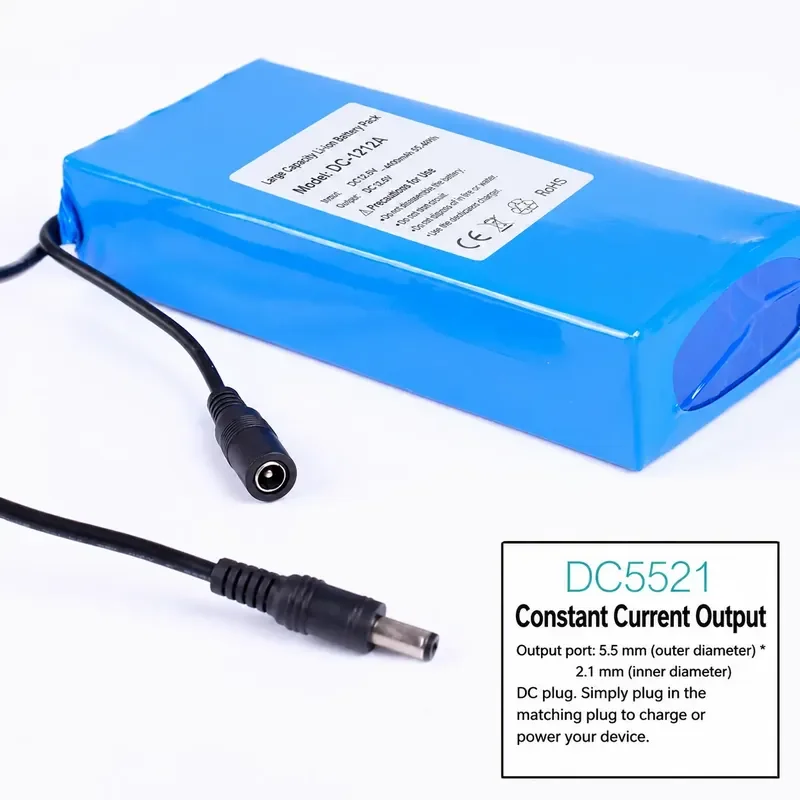 Polymer Power Lithium Battery 12V for Audio Mobile Power Supply Outdoor Rechargeable Large-Capacity Battery Pack