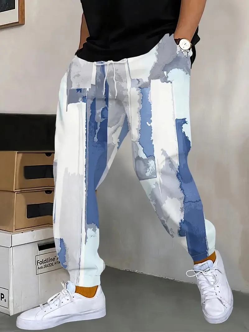 

The new men's trousers for Spring and Autumn 2025 are comfortable soft casual roller skating 3D printed hip-hop men's trousers
