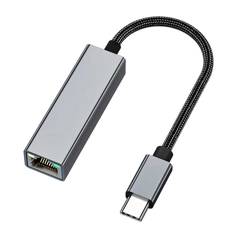 Адаптер USB Type C-Gigabit для сетевой карты, адаптер для сетевого кабеля, без драйвера RJ45, для ноутбуков и планшетов