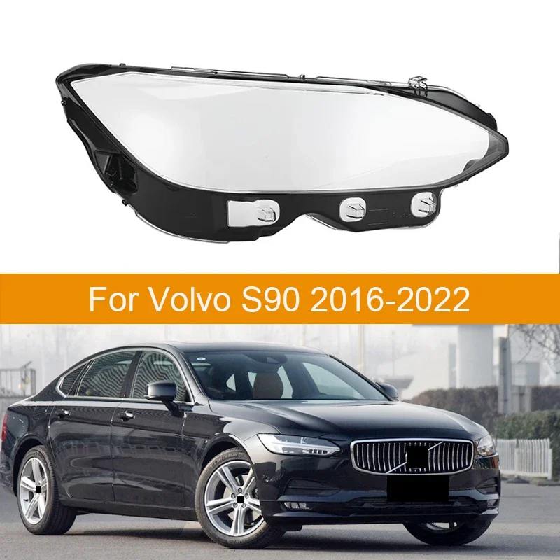 

Налобный фонарь для Volvo S90 S90L 2016-2022, налобный фонарь, корпус, абажур, прозрачный тень, замена оригинальных линз, оргстекло