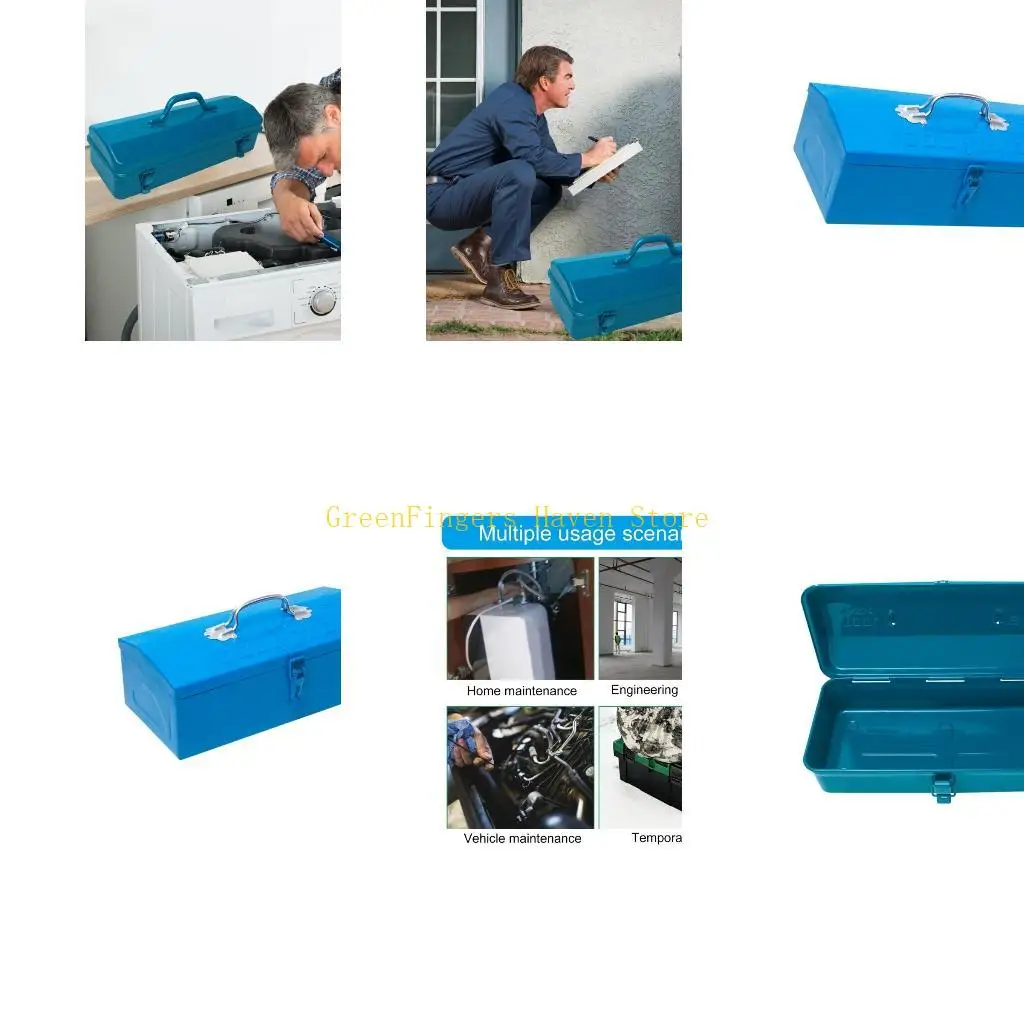 

F68D Железный инструмент для инструментов для коробки для ремесленного органайзера большая коробка для инструментов с коробкой