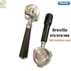 Precision-Fit 54mm Double Spout Coffee Portafilter Handle: Exclusively Designed for Sage/Breville 870/878/880 Espresso Machines