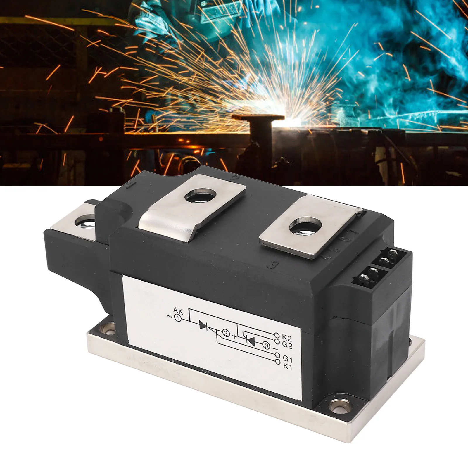 1600V Triac Module Thyristor Module Triac Module PC Housing Bidirectional Thyristor Power Supply Silicon Controlled Module 1600V