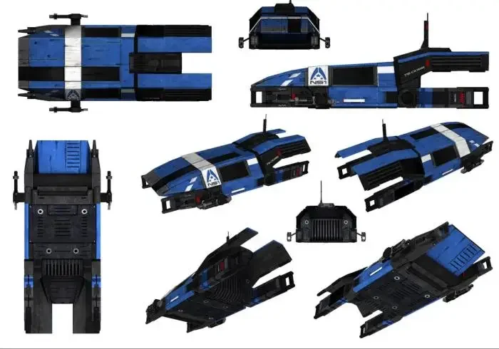 Quality Effect UT-47A Kodiak Drop Shuttle3D Paper Model DIY