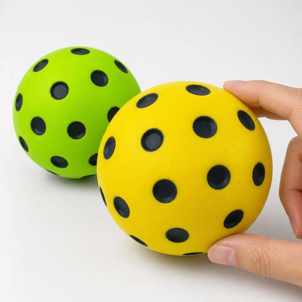 PU Foam Anti-stress Squeeze Pickleball Balls High Bounce Simulated Pickleball Squeeze Toy Portable Stress Relief Balls