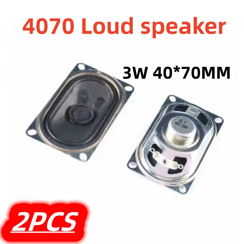 2Pcs/Lot 100% New LCD Monitor/TV Speaker Horn 3W 4R 4070 Loud speaker 4 ohms 3 Watt 4R 3W 40*70MM thickness 20MM