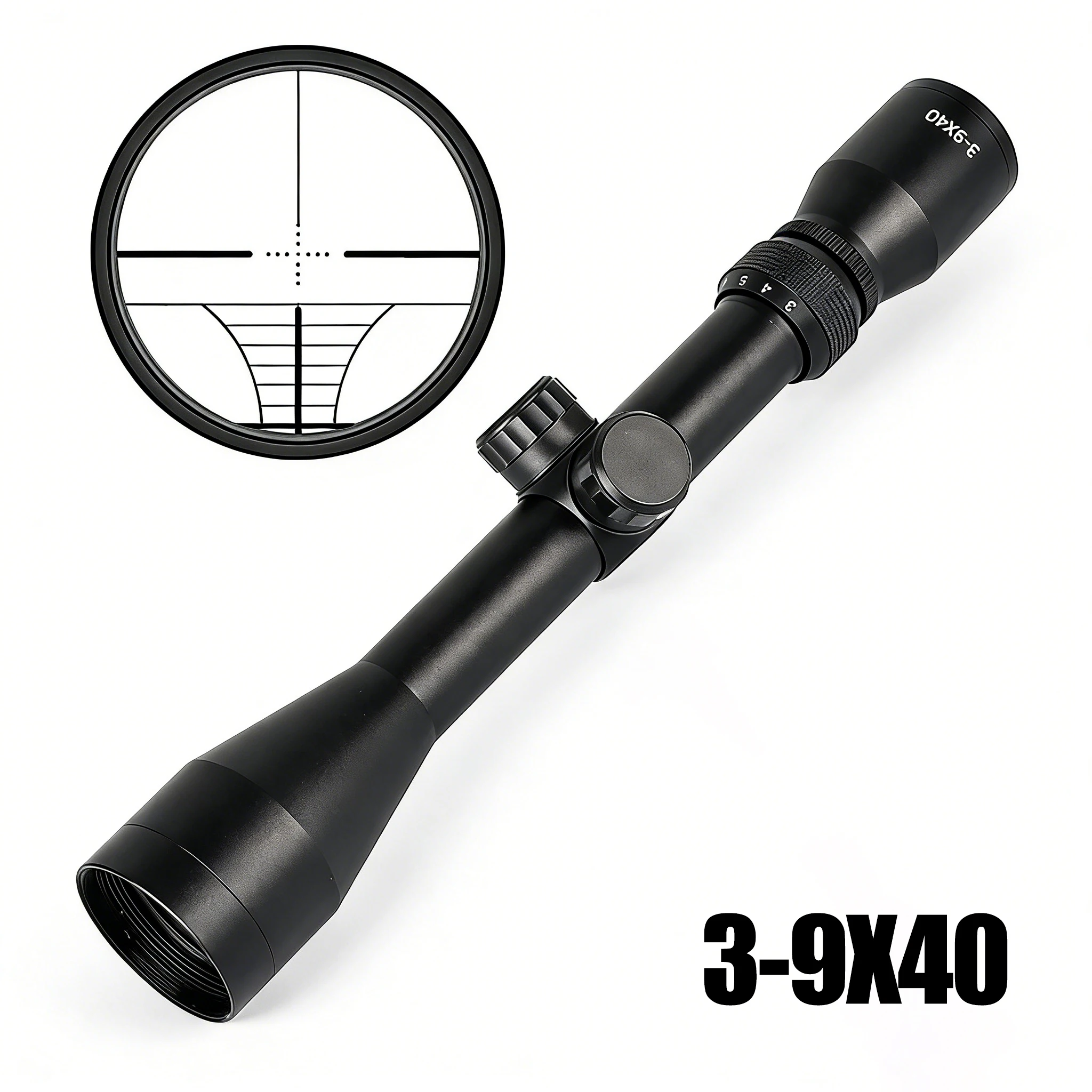 

Tactical 3-9X40 Scope Adjustable Outdoor Hunting Scope Crosshair Airsoft Opticsl Sight for 11/ 20mm Rail Mount