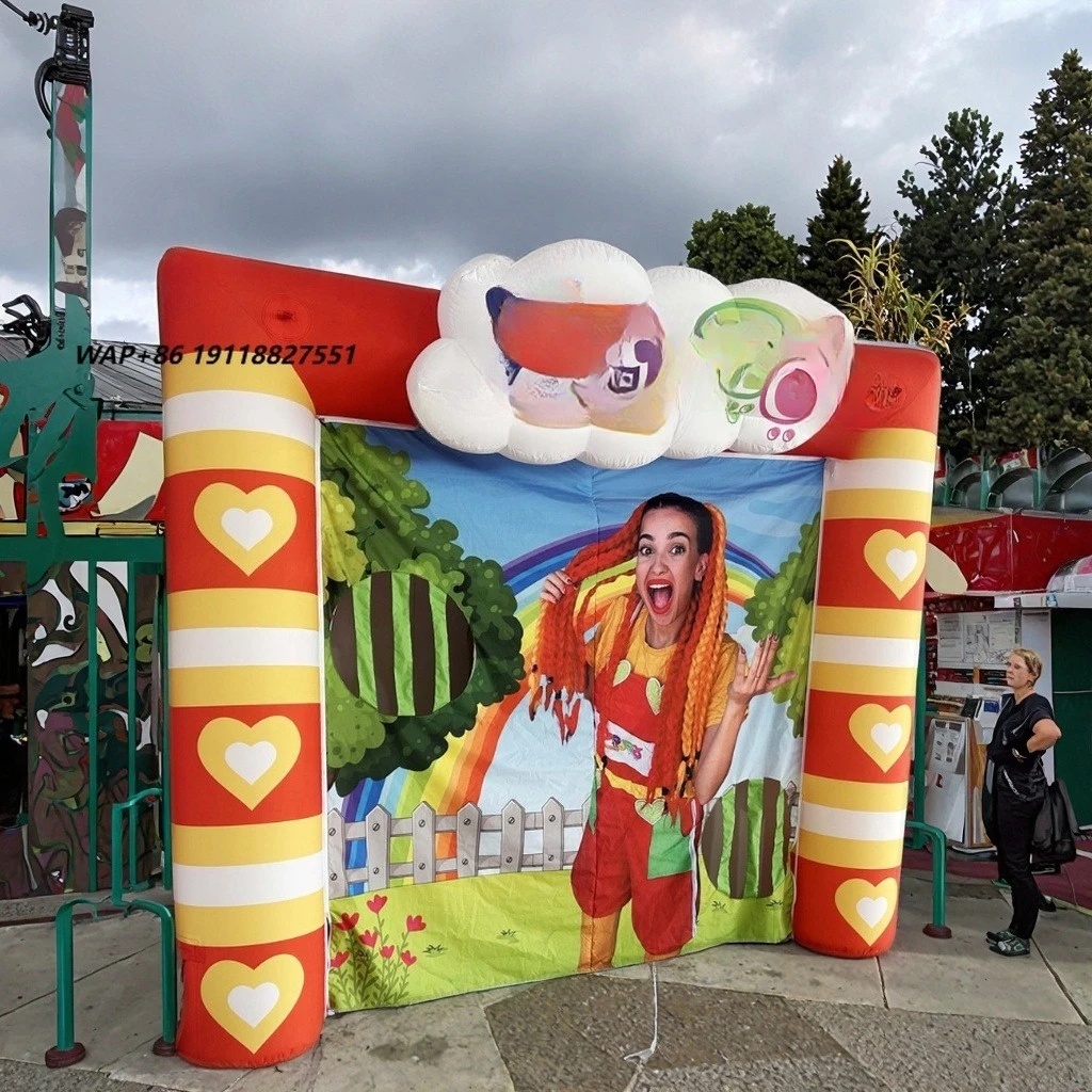 Interactive Outdoor Children's Playground Inflatable Projection Game for Advertising