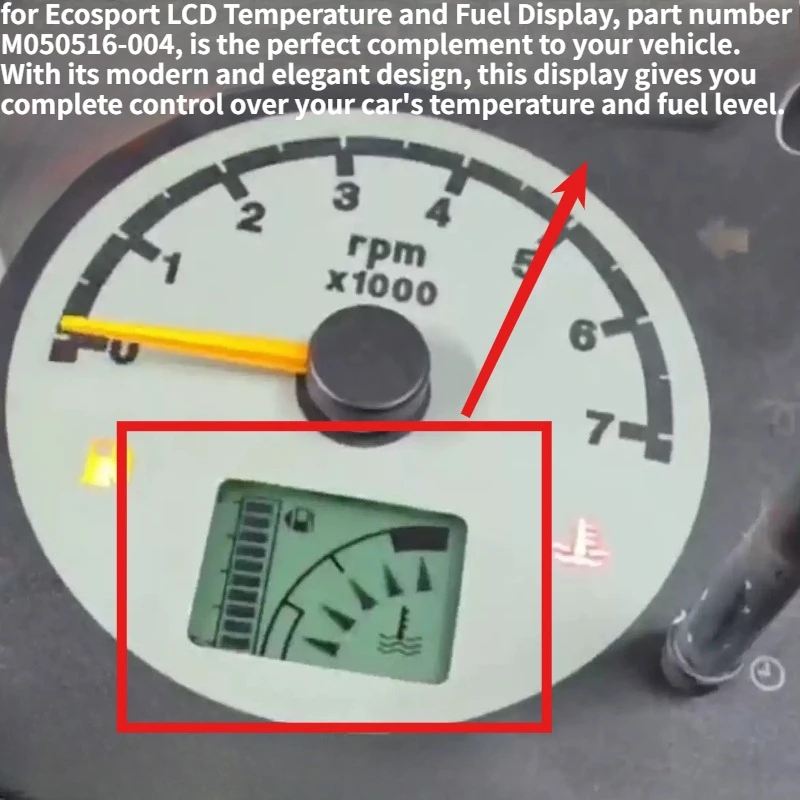 High Clear Car Dashboard LCD Display Monitor For Ford Fiesta EcoSport Instrument Replacement
