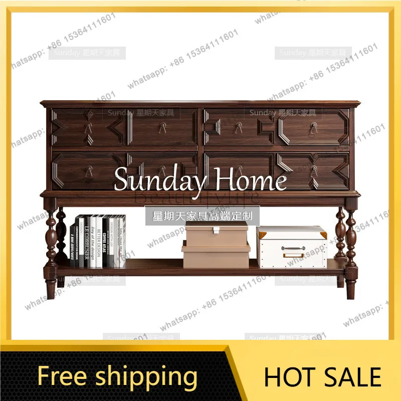 Factory direct sales  Antique Living Room Locker American Retro Entrance Integrated Locker