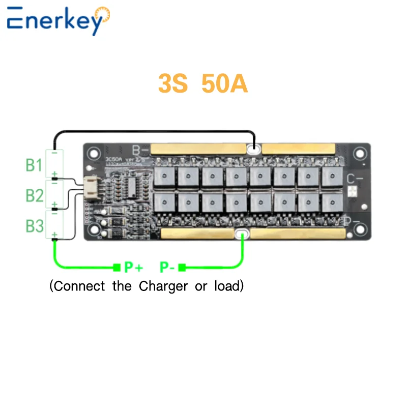 Enerkey Wholesale 3S 50A 12.6V Li-ionLithium Battery Charger scheda di protezione BMS ha una funzione di bilanciamento