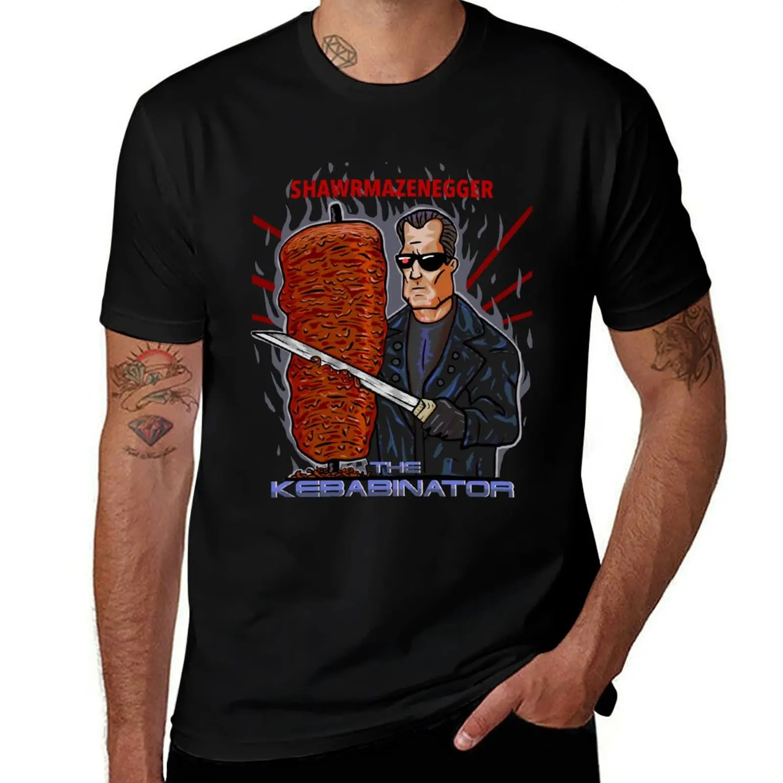 The Kebabinator, kebab meme T-Shirt t shirt custom print t shirt for man 100 percent cotton t shirt man designer T-Shirt