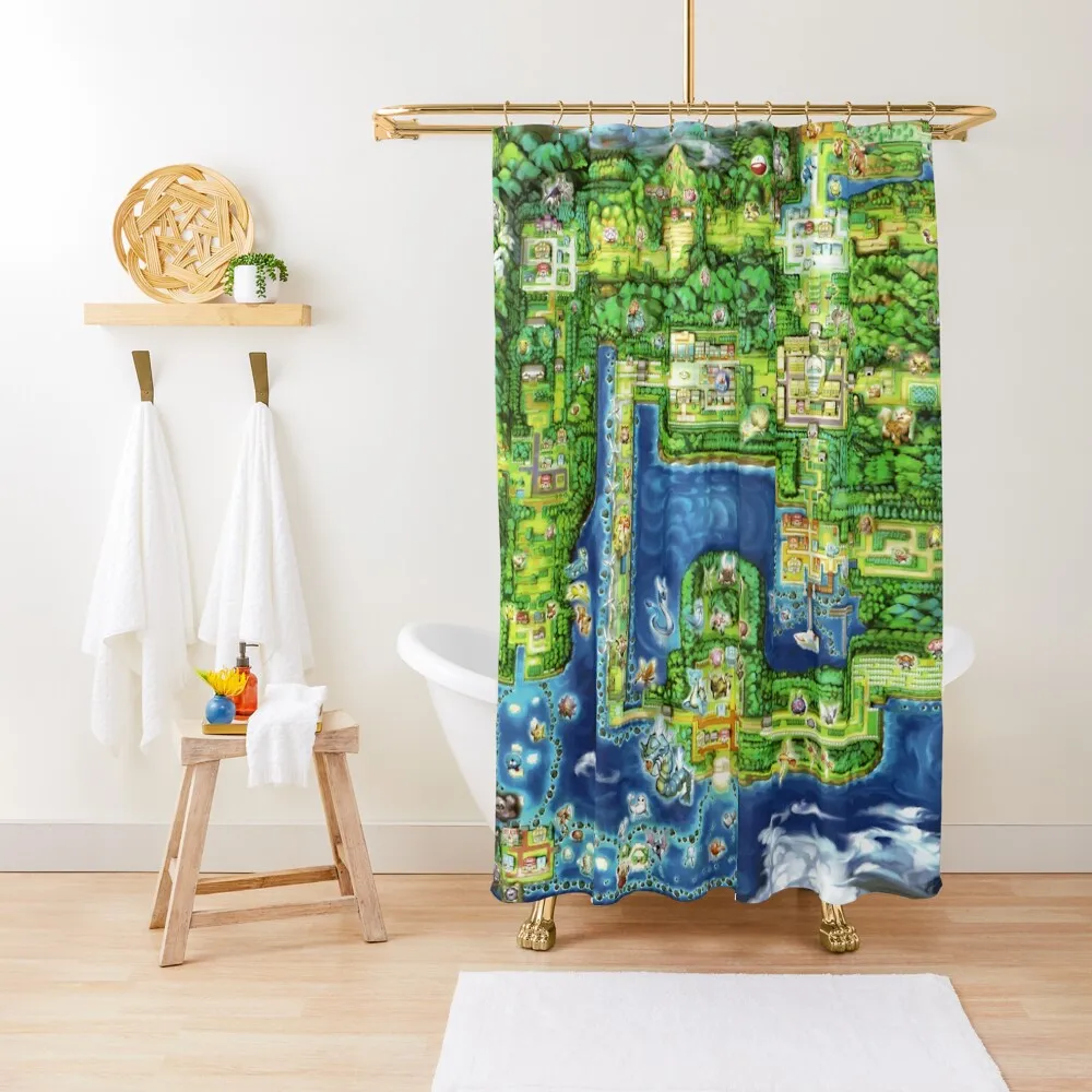 

Kanto Map Shower Curtain Bathroom And Shower Products Bathroom Showers For The Bathroom Shower Curtain