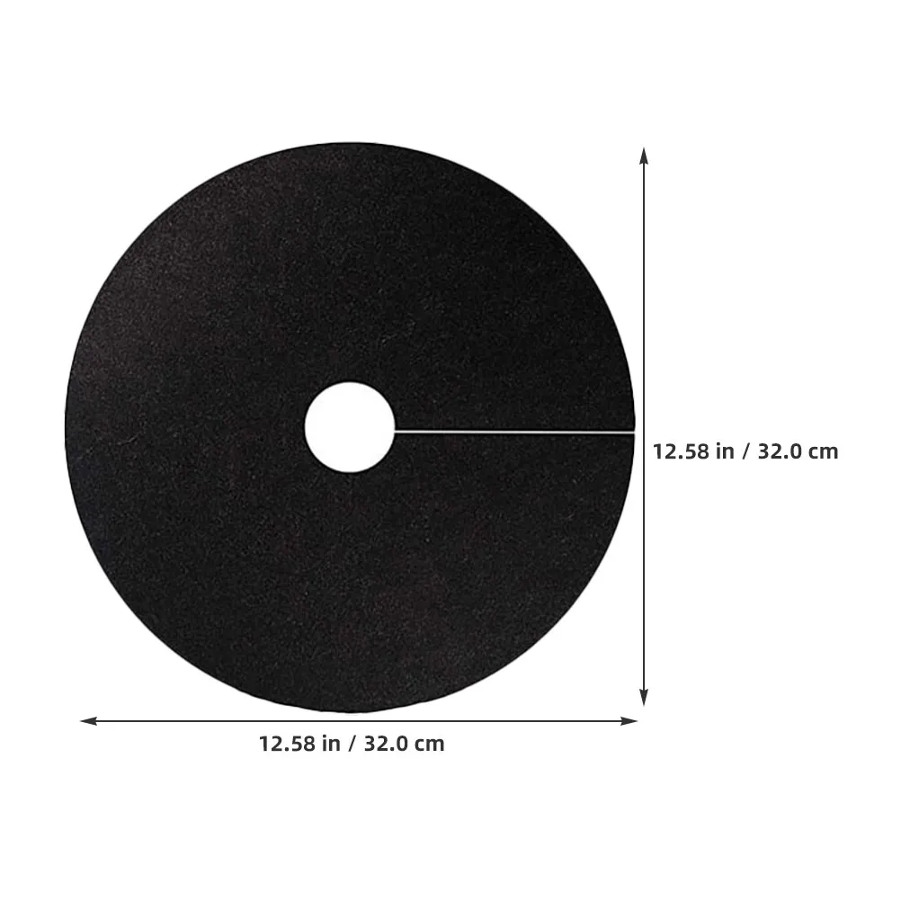20Pcs Non-Woven Landscape Fabric Root Protection Mat for Trees Shrubs Cabbage Beds Reusable Weed Barrier Mulch Ring Design