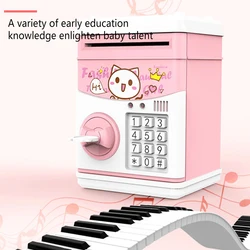 Piggy Bank Multifunction Cartoon Coin Saving Jar Unbreakable Kid-learning Plastic Smart Deposit Box Student Toys