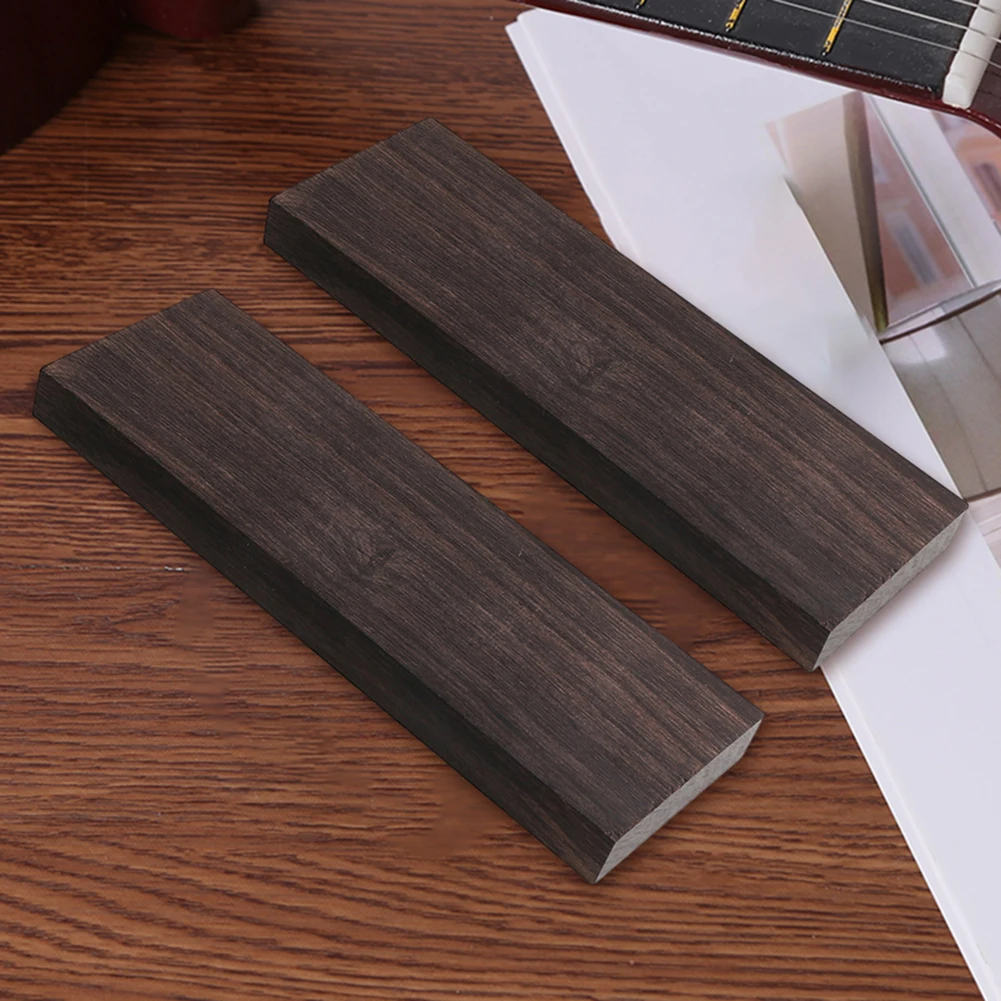 Ebony Carving Blocks Guitar Accessories 120x40x10/50mm Unfinished Wood Block DIY Material for Music Instrument