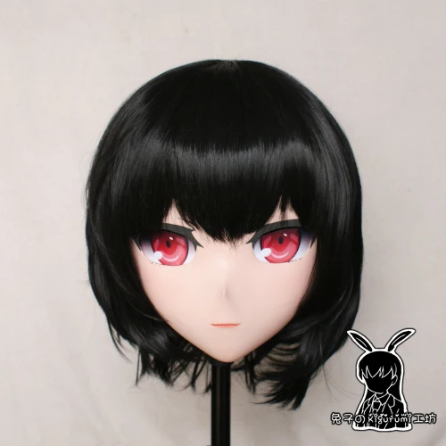 (KM529)Top Quality Handmade Female Resin Cosplay Japanese Role Play Kigurumi Mask Crossdresser Doll Transgender Mask