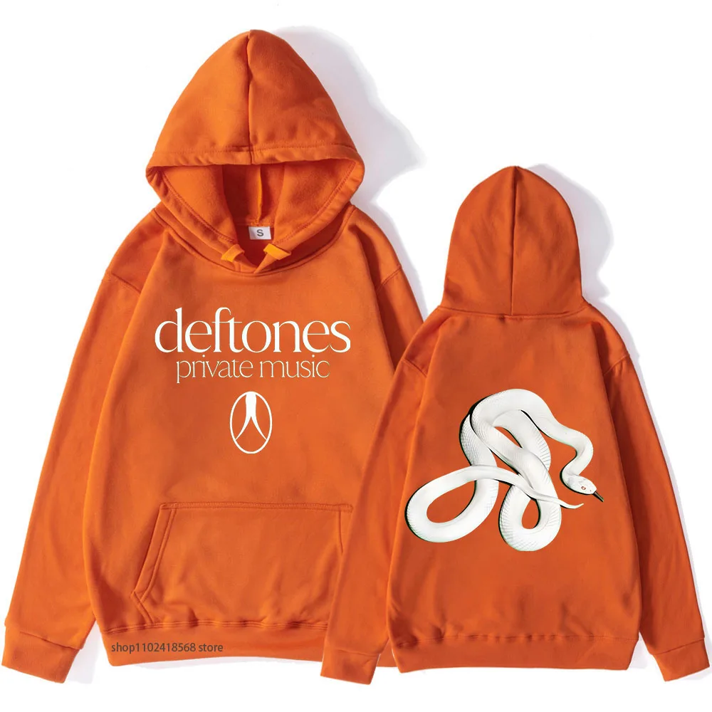 جديد DeFF Tones ألبوم الموسيقى الخاص 2025 هوديي الفرقة ديفتونز ثعبان البلوز الصوف الذكور البلوز كم طويل للجنسين الشارع الشهير #3