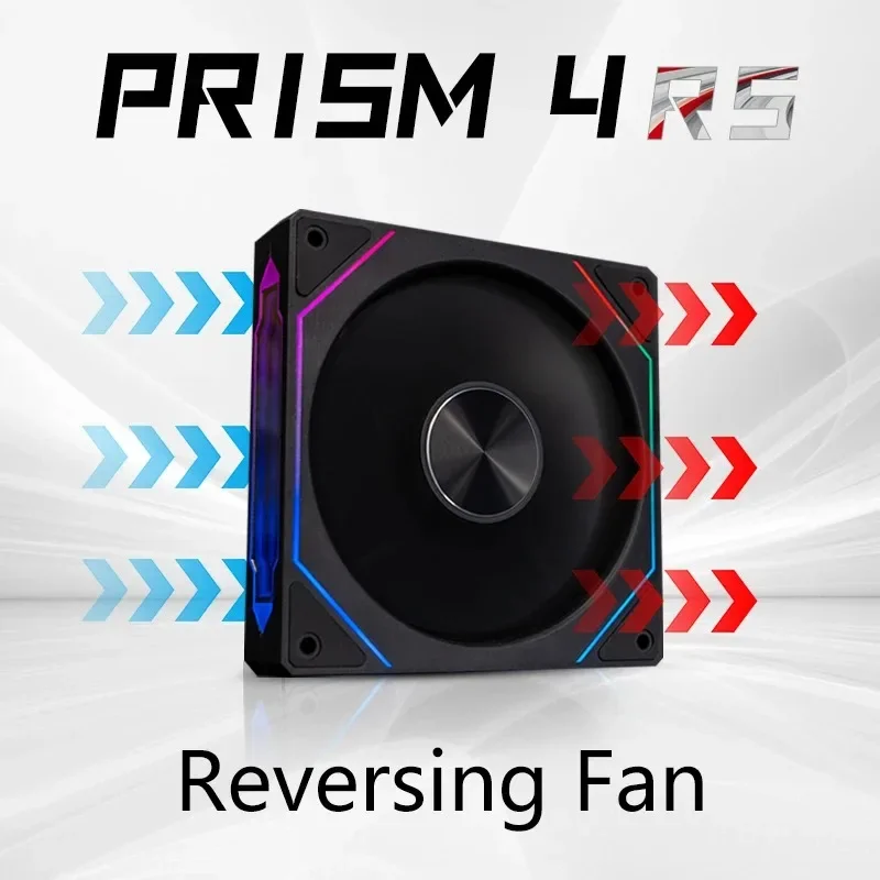 PRISM 4 RS Computerkastventilator 12 cm ARGB 4-pins stille koelventilator 12 V Groot luchtvolume 800-1600 RPM