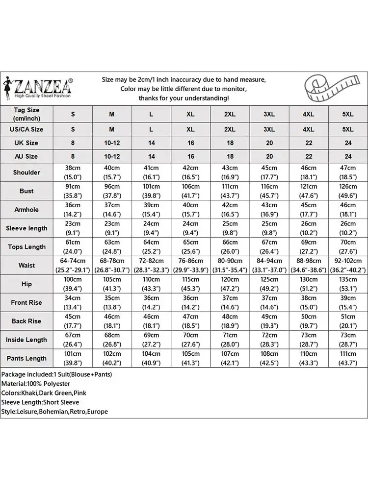 Zanzea-女性用のエレガントなワークパンツセット、半袖シャツ、ワイドレッグパンツスーツ、モノクロのトラックスーツ、2個、夏のファッション、2022