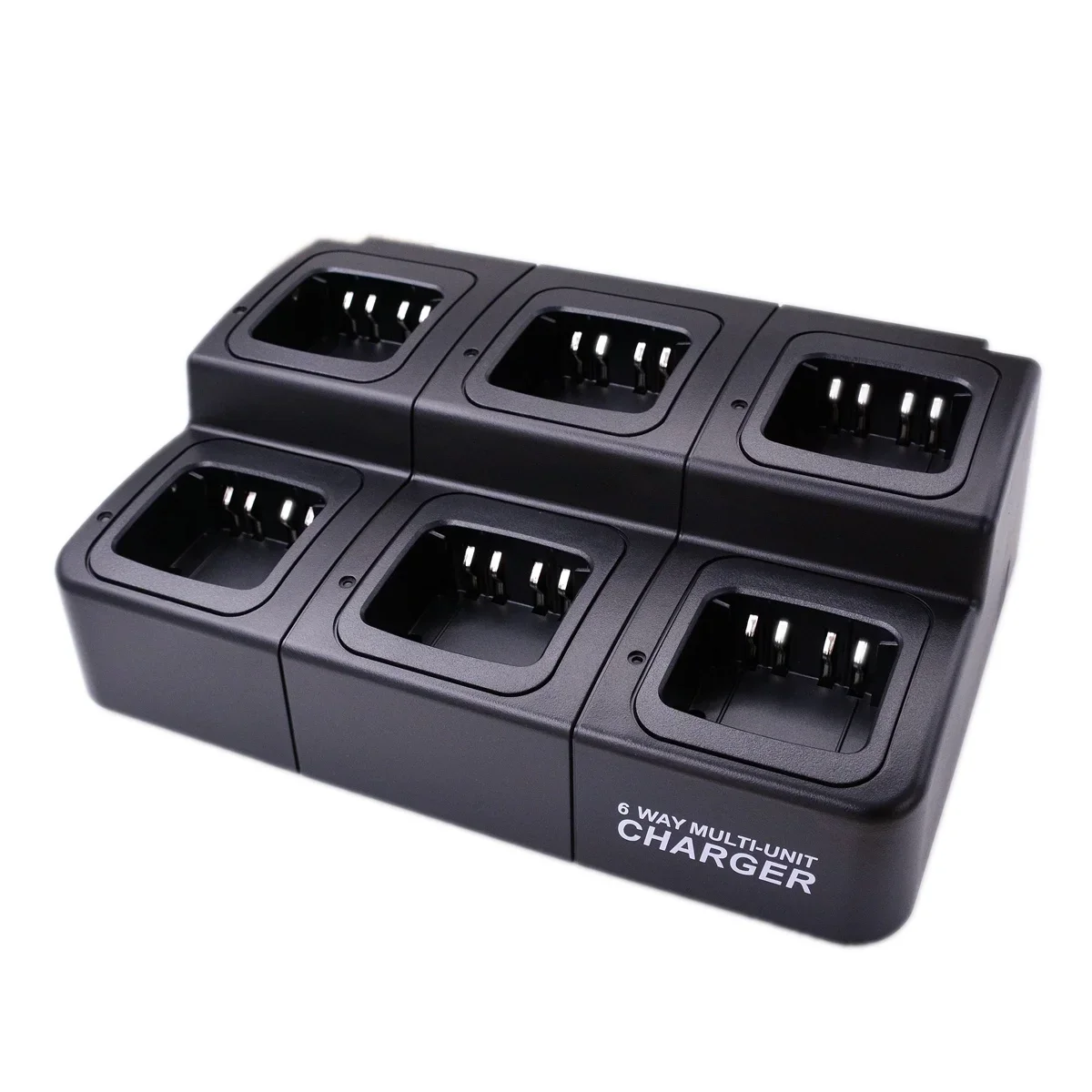 Six Way Multi-Unit Desktop Charger For DGP 8550 APX2000 XPR3000 XiRP8668 HAM Radio Rapid Replenisher Charge Tray