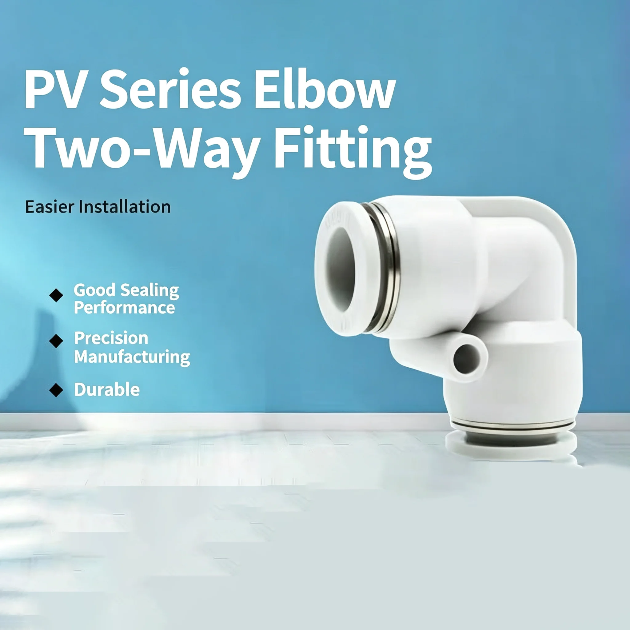10Pcs Fitting Push To Connect Fitting Quick Release Push Lock Air Compressor 4 6 8 10 12mm PV  PVG Elbow 90 Degree Pneumatic Air