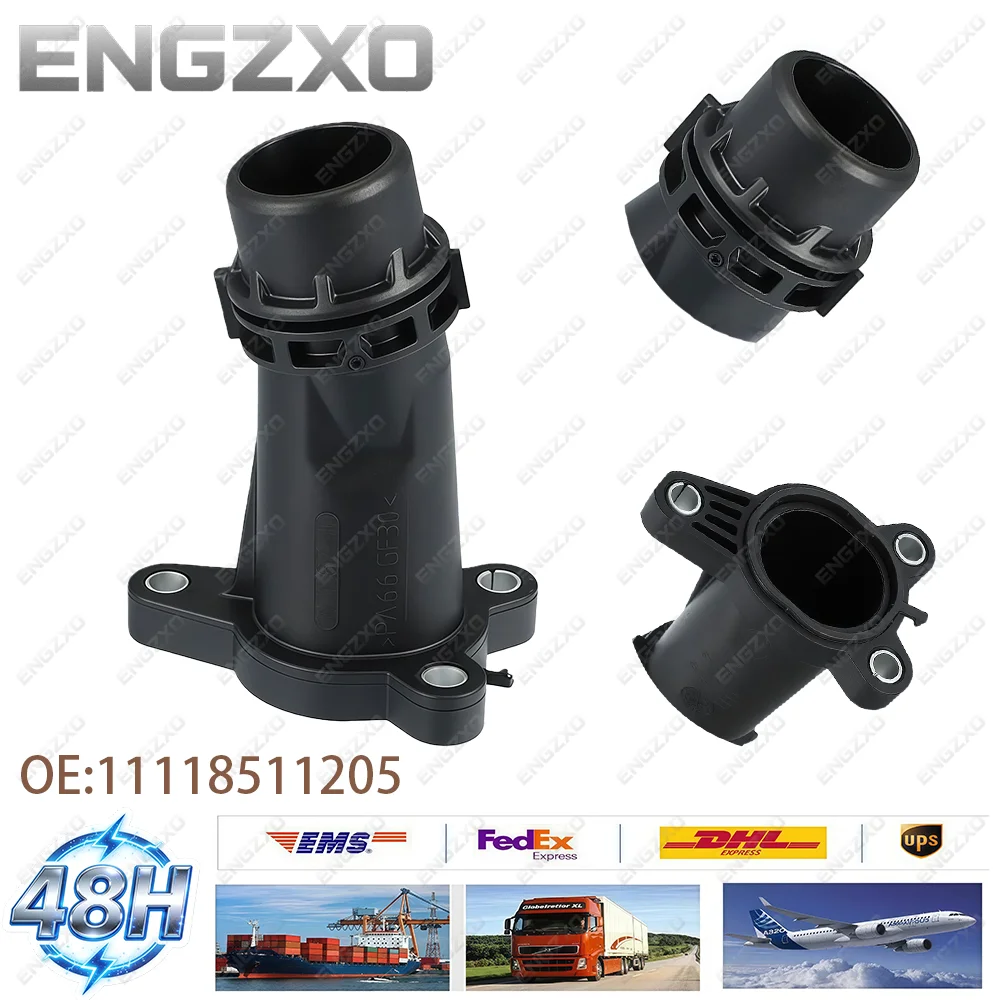 Thermostat Water Pipe Connector 11118511205 Engine Coolant Connector Pipe Hose For BMW X1 X2 X3 F22 F23 F32 F33 120i 220i 330i