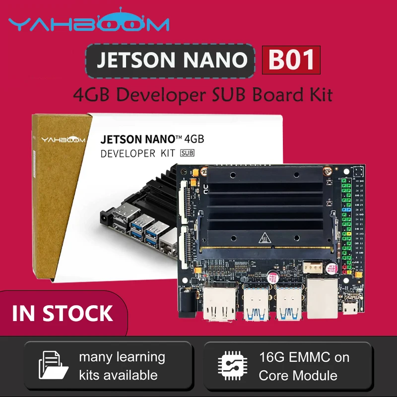 

New Jetson Nano 4GB Developer SUB Board Kit For Embedded Deep Learning AI High-speed Module quad-core CORTEX-A57 4GB LPDDR