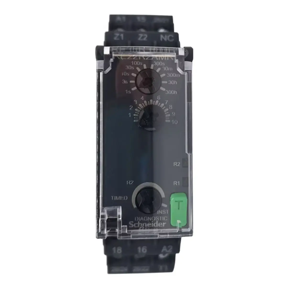 RE22R2AMR dual function relay, Harmony Timer Relays, 8A, 2CO, 0.05sâ€¦300h, power on delay, 24...240V AC DC