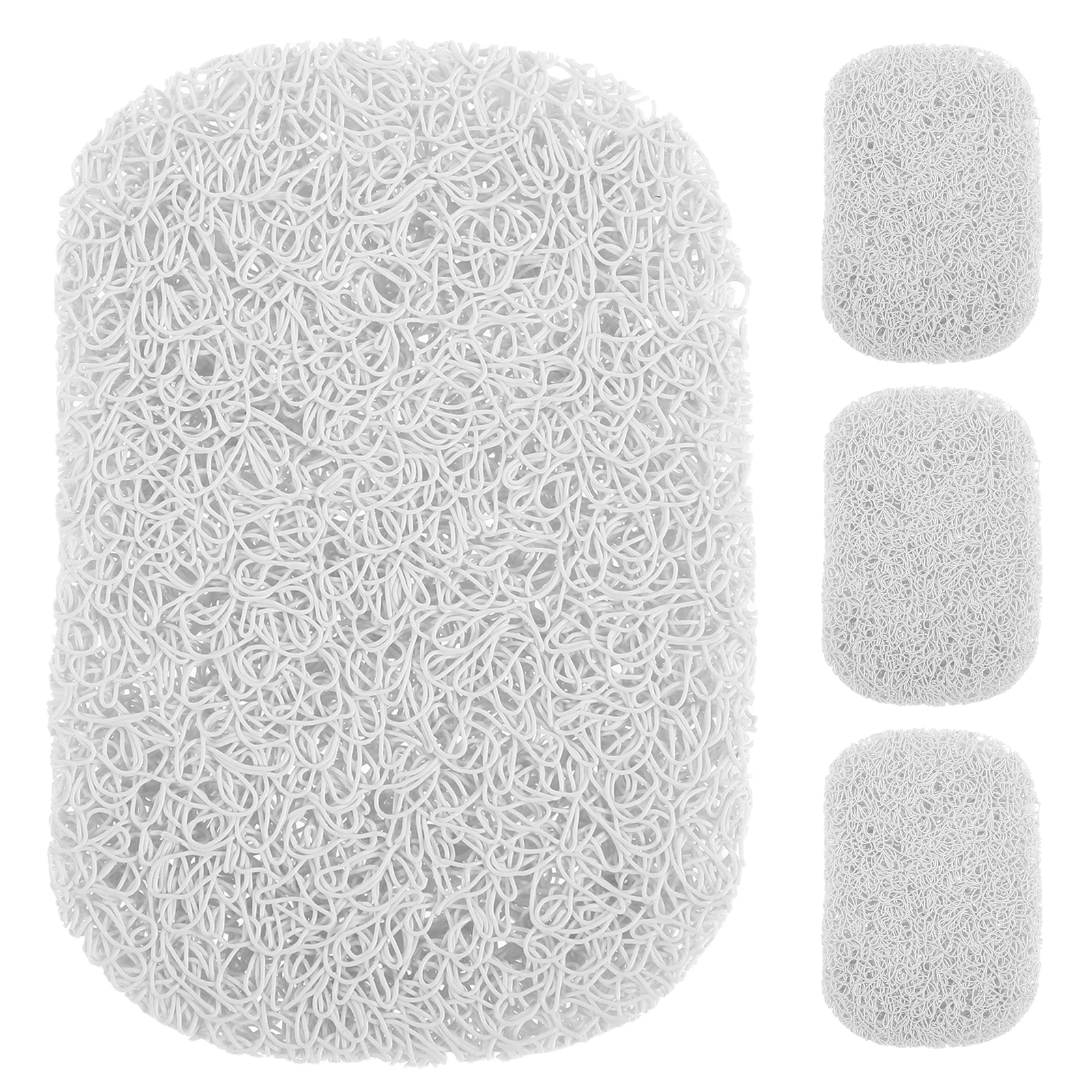 

4 PCS Soap Holder Pad Saver Bathroom Dishes Shampoo Travel Pvc Kitchen Tray